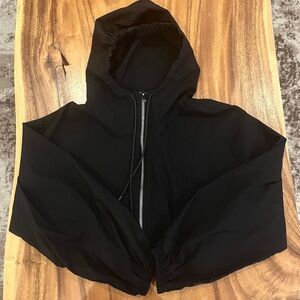 Zara Black Hooded Zip Jacket